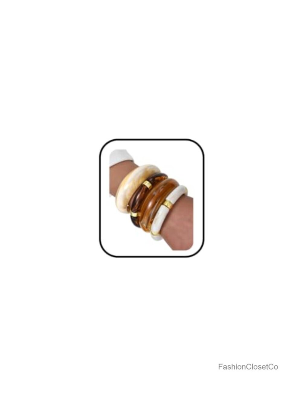 Resin Bangle Bracelet Set for Women Boho Statement Stacking 4 Pcs Marble Swirl
